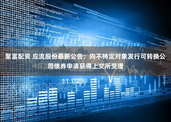 聚富配资 应流股份最新公告：向不特定对象发行可转换公司债券申请获得上交所受理